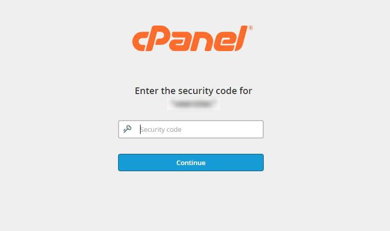 cpanel-login-code