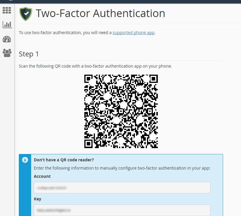 google authenticator cpanel