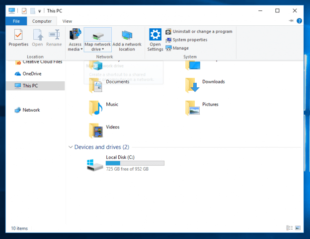 Setup mapped drive in Windows 10 using VeeroTech Storage Linux VPS