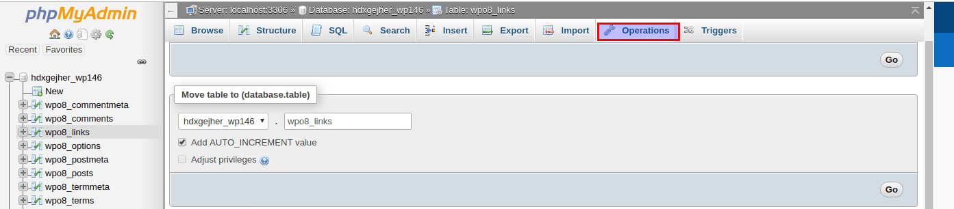 Change Database Table Name Sql